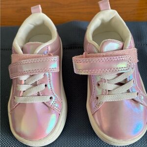 Pink Holographic Kids Shoes
